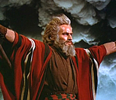 Charlton Heston as Moses